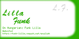 lilla funk business card